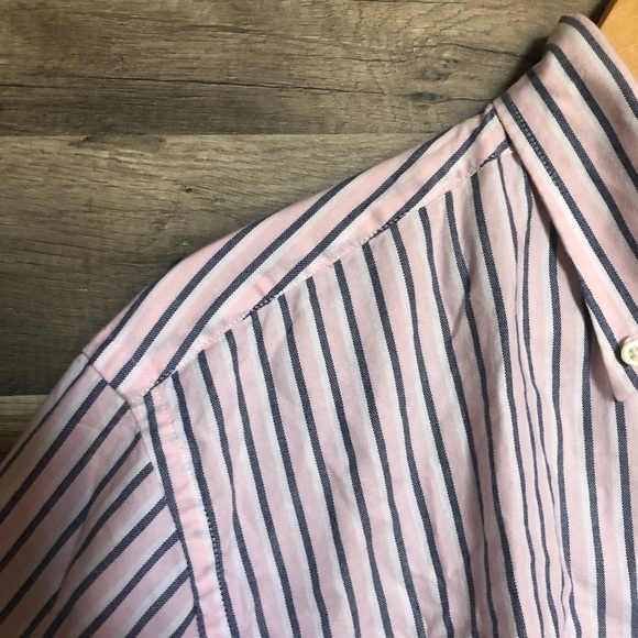 Tommy Hilfiger Striped Cotton Oxford Coastal Button Down Shirt Medium - Picture 4 of 9